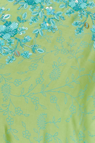 Pista One Shoulder Lehenga Set