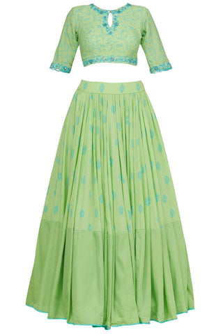 Pista Lehenga Set