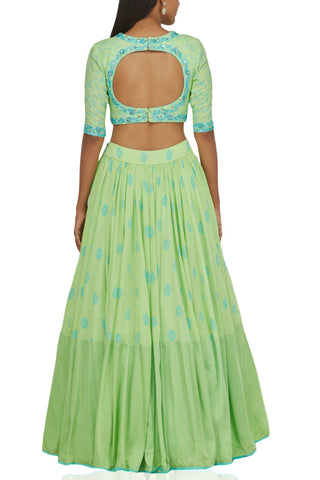 Pista Lehenga Set