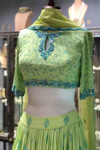 Pista Lehenga Set