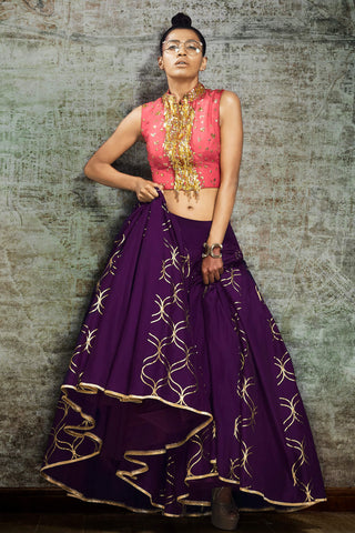 Purple Lehenga Set