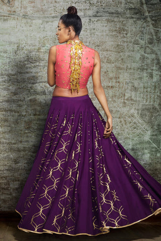 Purple Lehenga Set