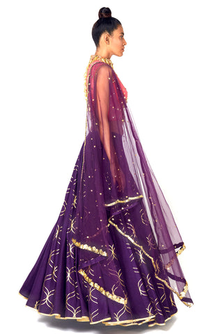 Purple Lehenga Set